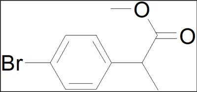 2-(4-브로모-페닐)-프로피온산 메틸 에스테르; CAS 번호: 83636-46-8